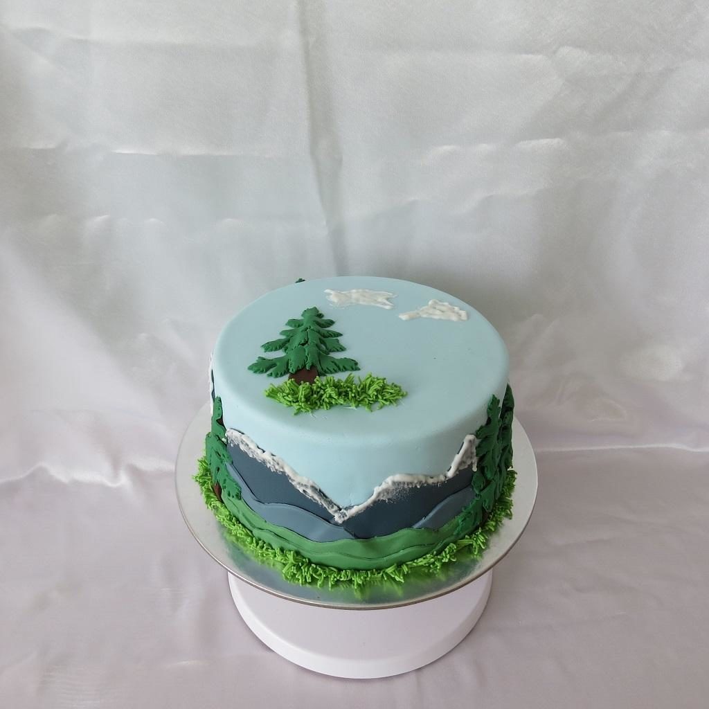 Outdoor Birthday Cake