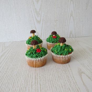 Mushroom cupcakes