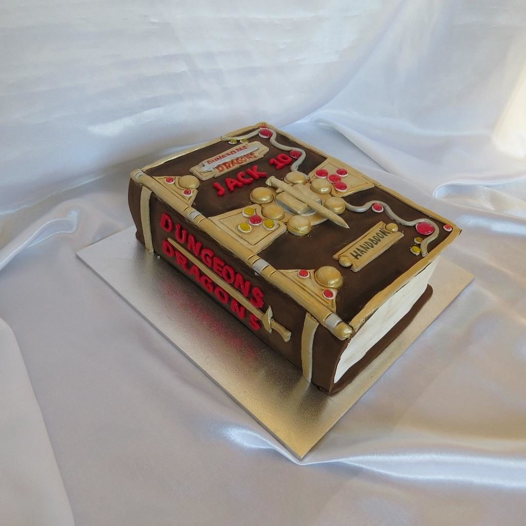 Dungeons and Dragons Book Cake